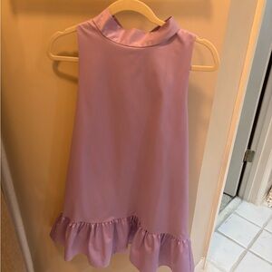 LaRoque Lavender Sleeveless Ruffle Dress